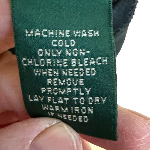 LRL Ralph Lauren Sweater Women Petite S Black Preppy Prep L/S Minimalism Capsule - Picture 4 of 8